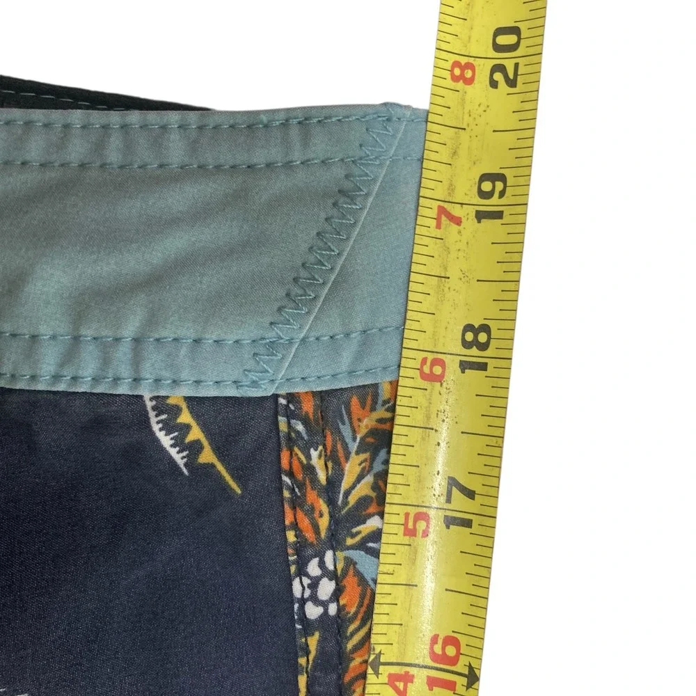 Rip‎ Curl Mirage Ultimate Stretch Boardshorts Palm Trees Blue Mens Size 36